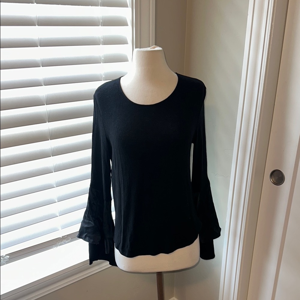 Generation Love‎ Black Ruffled Blouse